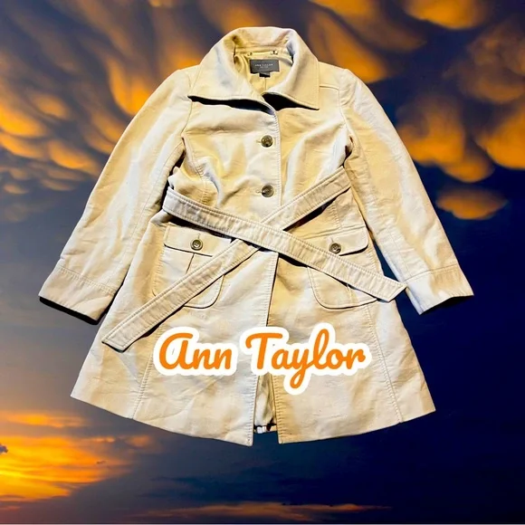 Ann Taylor Beige Dress Coat